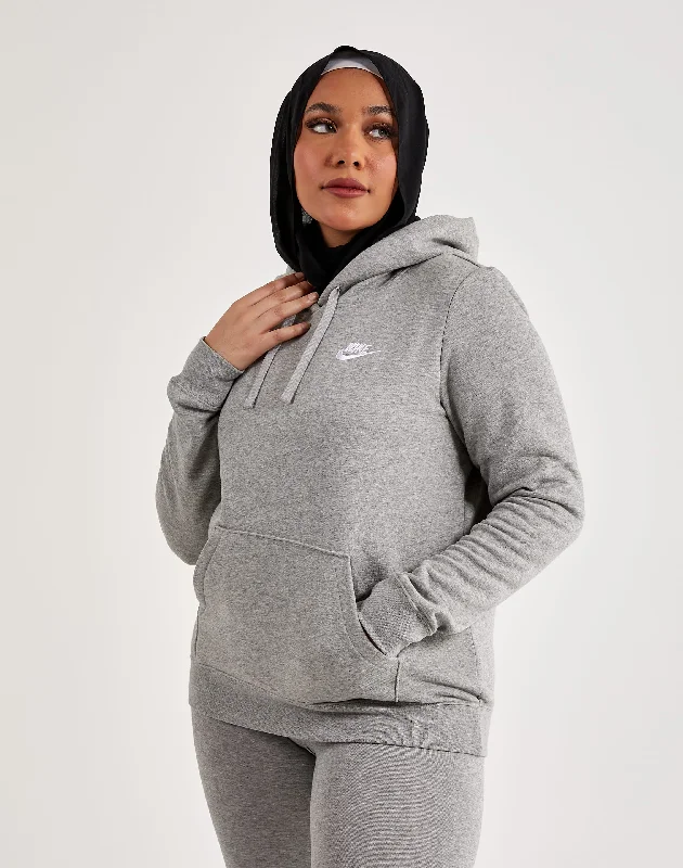 Nike Club Fleece Pullover Hoodie Cable Knit Chunky
