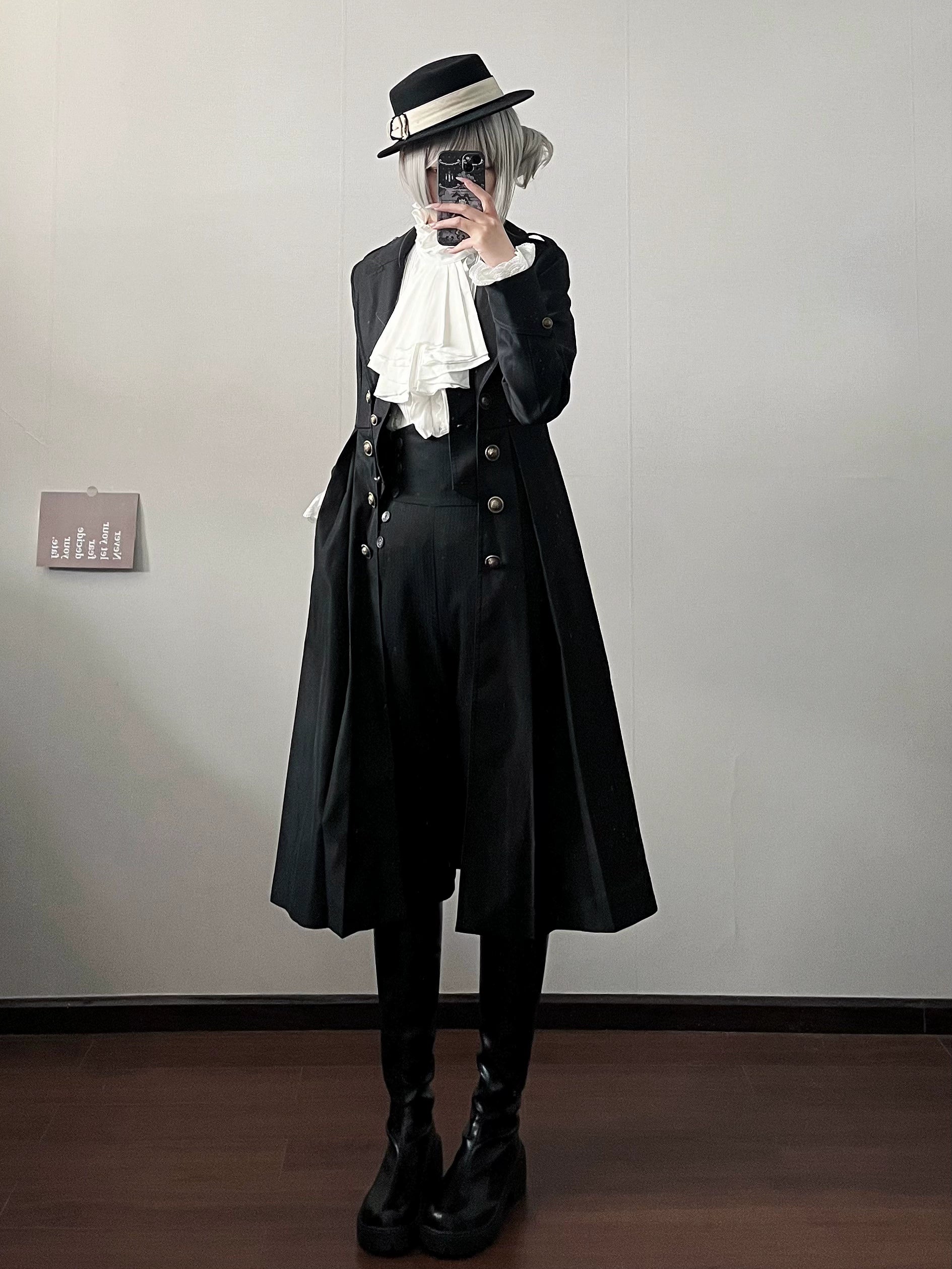 Gazing Galactic~Paranoia Punishment~Ouji Lolita Trench Coat Gothic Lolita Coat Blouse Shirt Tunic
