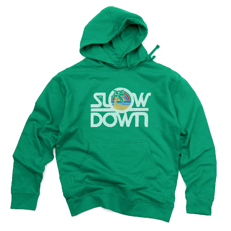 Slow Down Midweight Pullover Hoodie Button Front Sweater