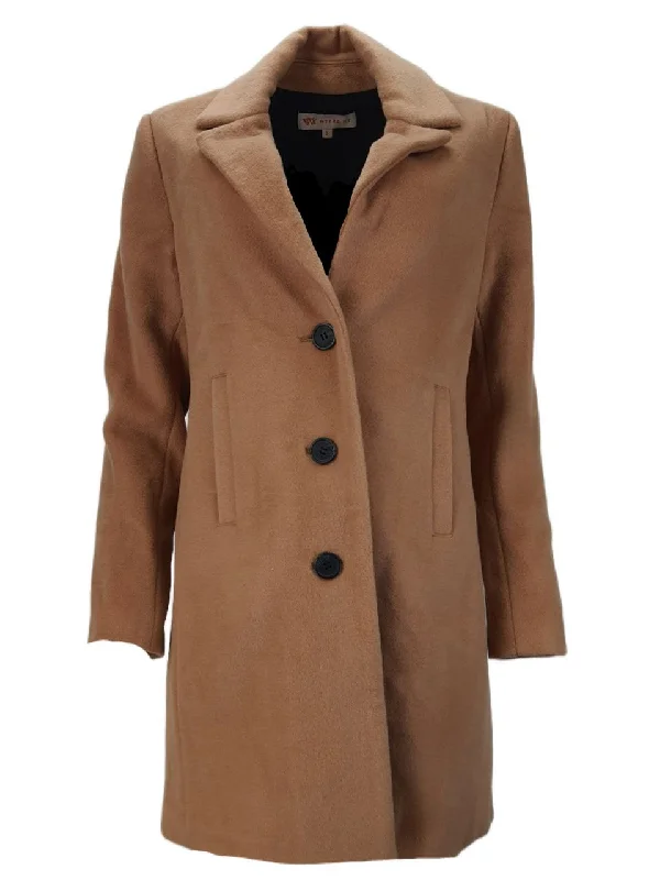 WYTHE NY Women's Beige Classic Coat #WthCt Small NWOT Trapeze Tunic Caftan