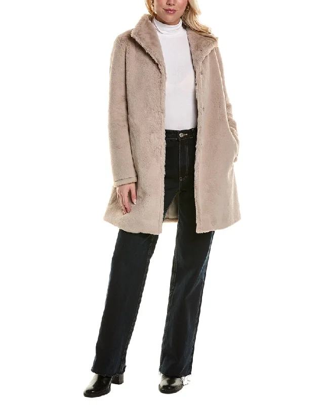 Cinzia Rocca Icons Short Coat Zip Front Button Front Snap Front
