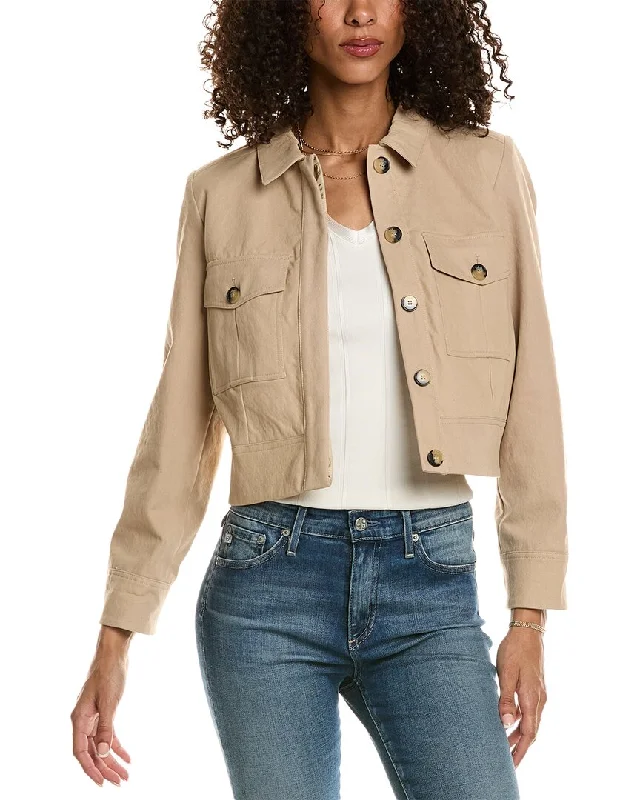 Ba&Sh Coat Elasticated Drawstring Belted