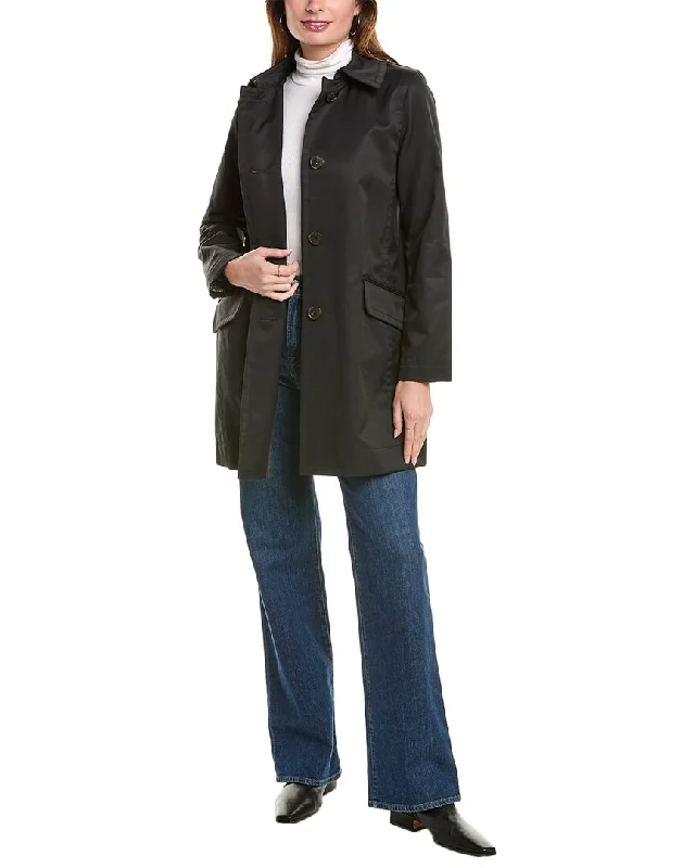 Brooks Brothers Car Coat Buttoned Zippered Snapped