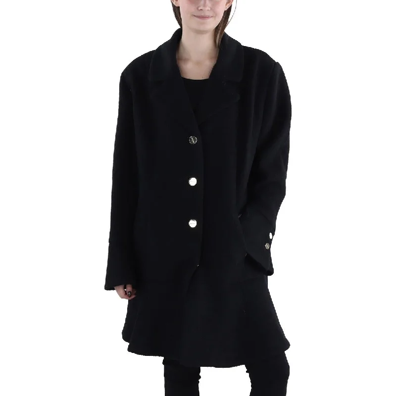Womens Wool Blend Long Wool Coat Bodycon Sheath Shift