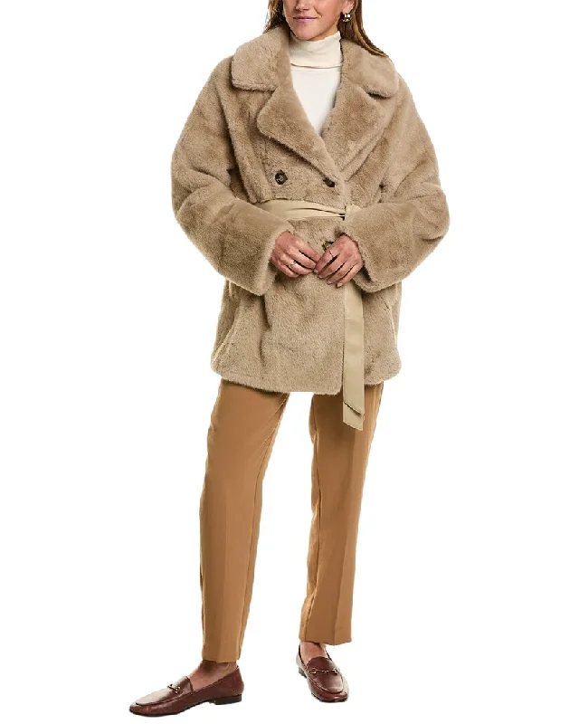 Beulah Coat Satin Silk Chiffon