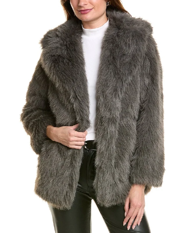 Walter Baker Marissa Coat Zip Front Button Front Snap Front