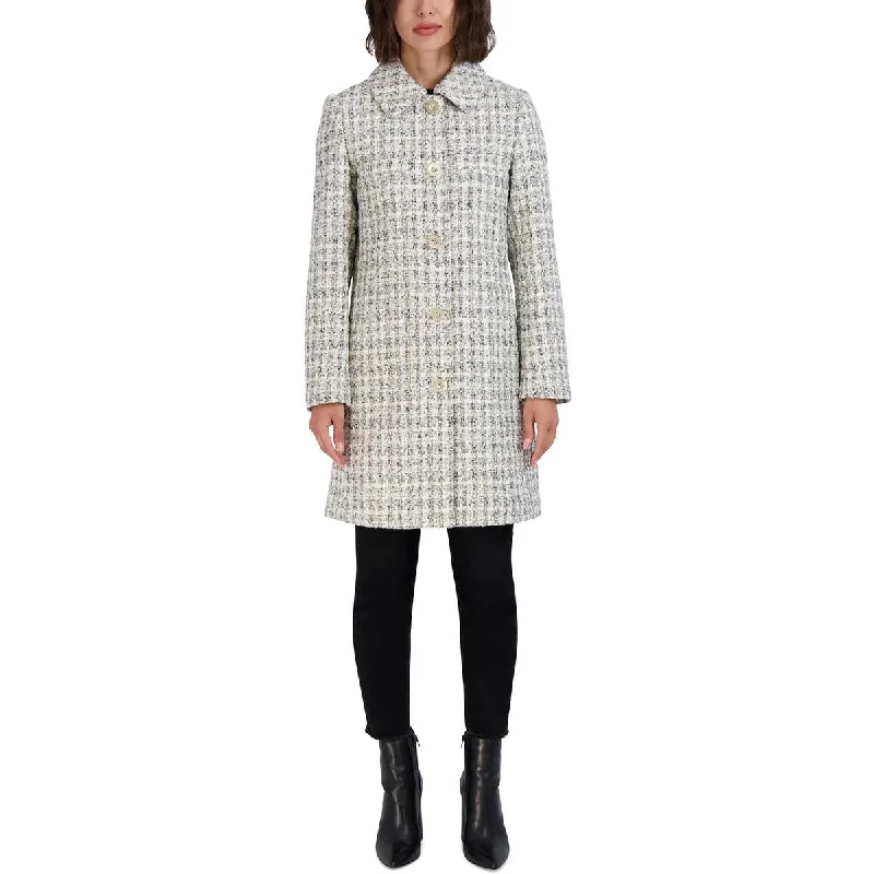 Womens Wool Blend Long Walker Coat Pockets Sleeves Lining