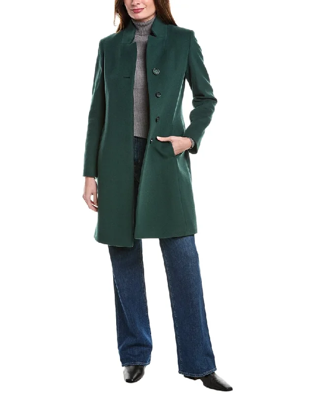 Cinzia Rocca Icons Medium Wool & Cashmere-Blend Coat Appliqued Beaded Sequined