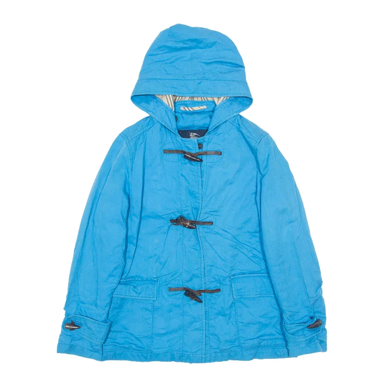 BURBERRY London Duffle Coat Blue Womens S Raincoat Turtleneck Coat Wrap Coat