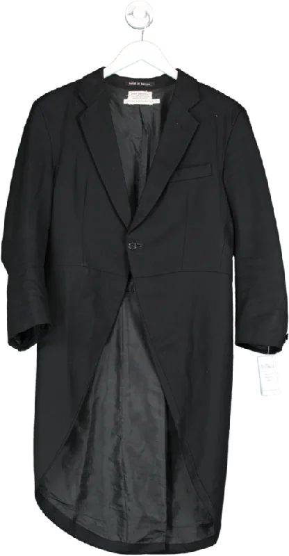 Tom Brown Black Morning Coat UK M Tailored Straight A-Line